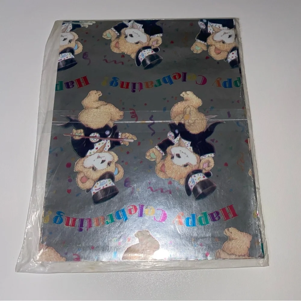 NWT Vintage American Greetings Gift Wrap Bridal Birthday Wedding Bundle of 7